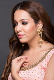 Hanging Jhumka Earring With Pearls