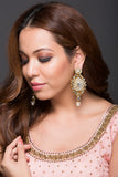 Kundan Earring With Pearl Drop