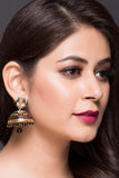 Floral Painted Jhumka