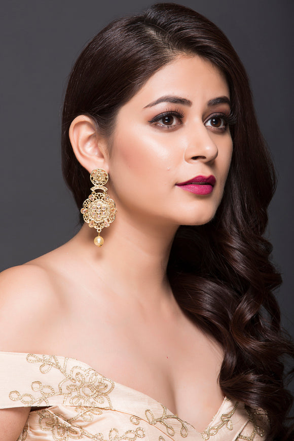Fashion Earring With Pearl Drop For Women