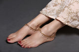 Gold Anklet With Drops