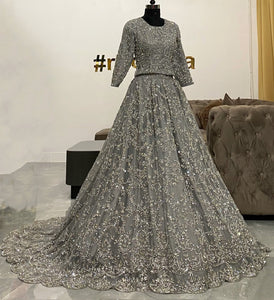 Grey couture Croptop skirt