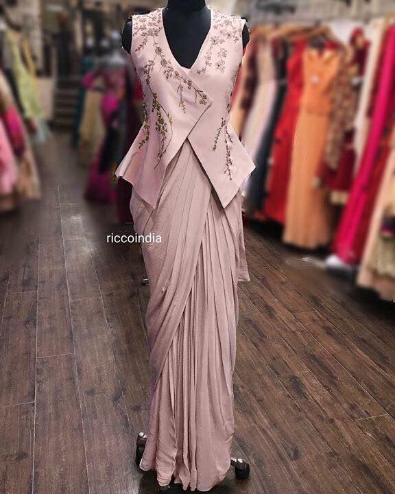 Drape saree gown – Tifara