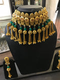 Fringe style latkan necklace
