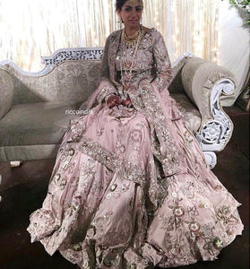 Custom Pearl and dabka work gown