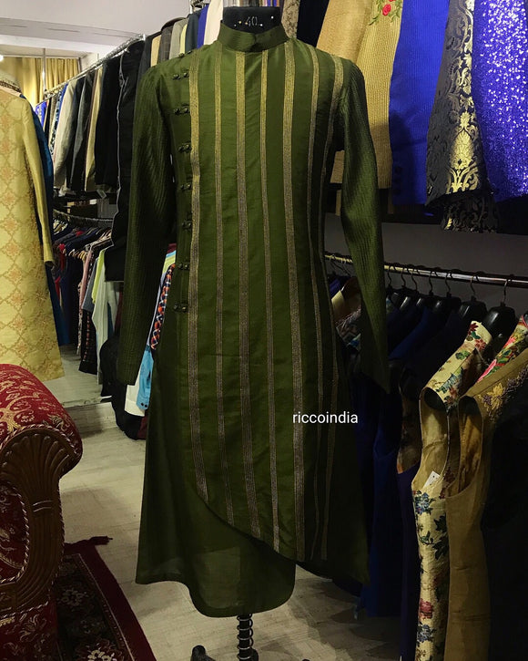 Chandelier silk kurta
