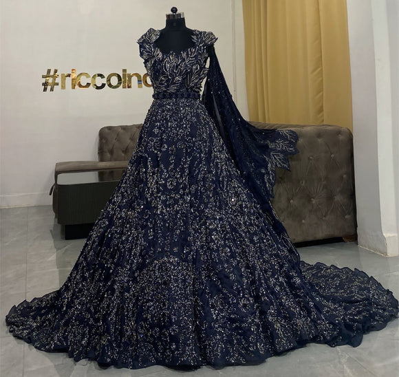 Navy Blue Long Lace Evening Dresses Party Plus Size A Line Custom Made Prom  Formal Evening Gowns Dresses Robe De Soiree Longue - Evening Dresses -  AliExpress