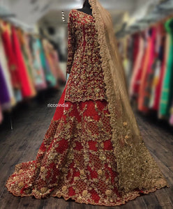 Intricate handwork Pakistani Lehenga