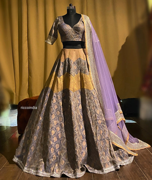 Brocade Aztec lehenga