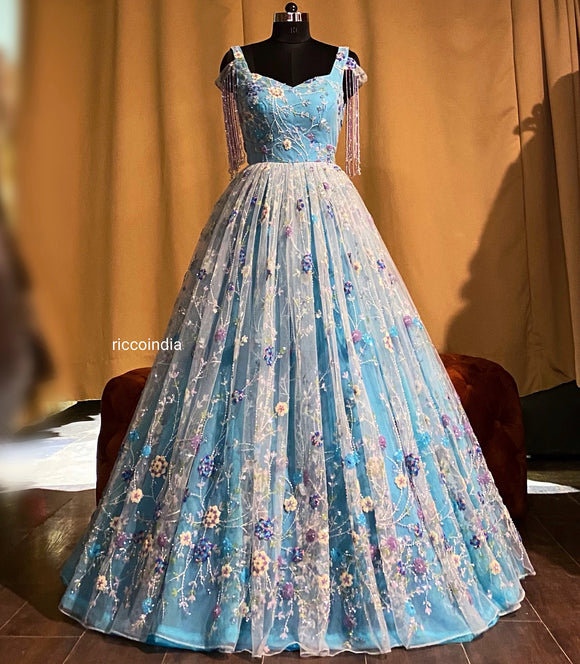 27 Blue Wedding Dresses That Are Beyond Beautiful