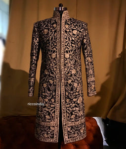 Heavy embroidery dori work sherwani