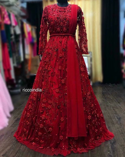 Bold & Beautiful✨ Redefining elegance with the timeless allure of a red gown♥️  . . . #red #gown #westernwear #modern #grace #glamou... | Instagram