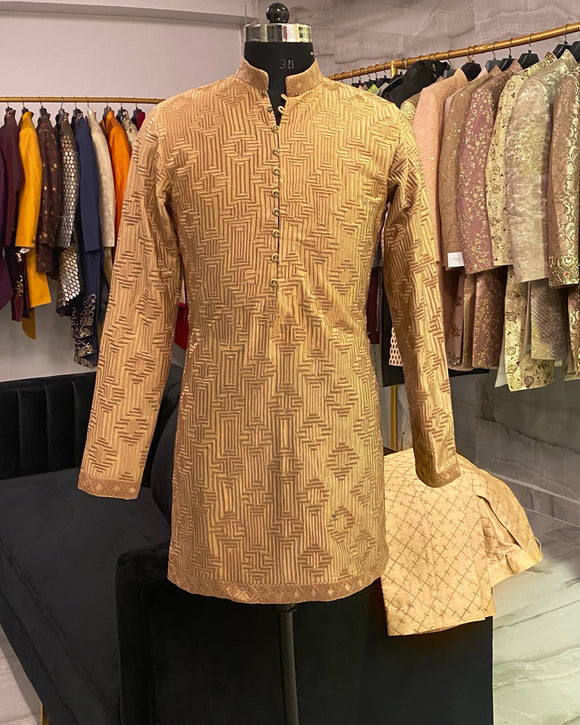 Resham embroidery kurta and zari work