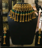 Fringe style latkan necklace