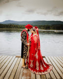 Custommade bridal gown with train