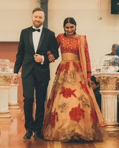 Bijal's Reception | Red lehenga, Groom suit, Wedding outfit
